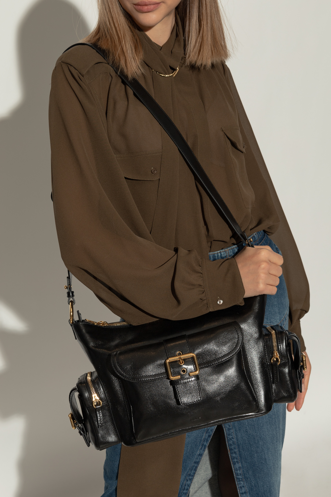 ハンドバッグ CHLOE Woman Handbag Black CHC24AS533N83 001 BLACK Chloé SHOULDER BAGS BLACK (CHC24AS533N83) – LOZURI®